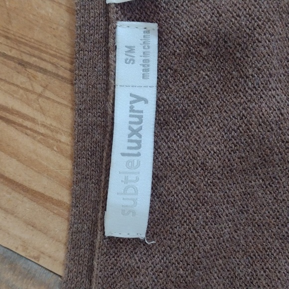 Subtle Luxury Vintage Cashmere Knit Blend Sweater Woven Silk Combo Size S/M - Picture 7 of 12